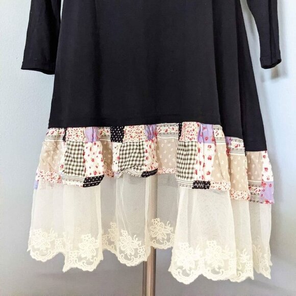 Altar'd State women's boho tunic lace patchwork size XS - Picture 2 of 3